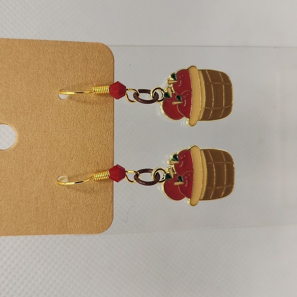 Basket of Apples Earrings